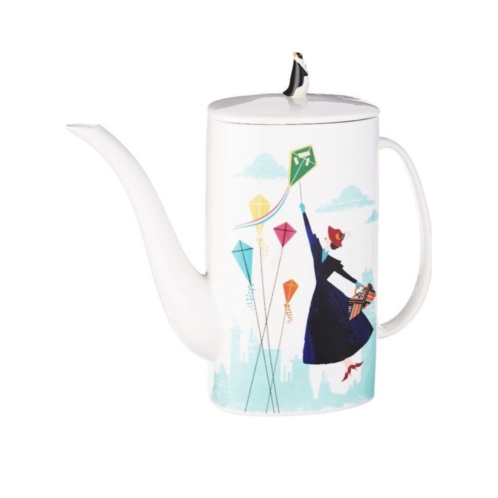 Lenox Disney Mary Poppins Teapot with Penguin Lid